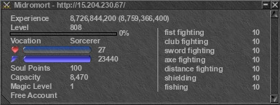 Signature for player Midromort