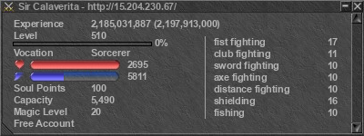 Signature for player Sir Calaverita