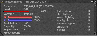 Signature for player Testeo Intenso