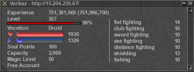 Signature for player Verikaz