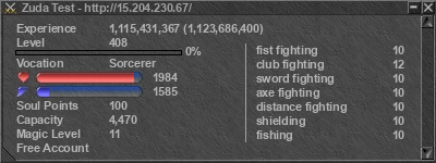 Signature for player Zuda Test